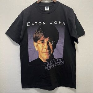 Vtg 1995 Elton John Made In England Tour T-Shirt XL GEM USA